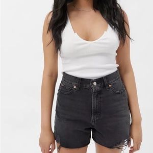 NWT urban outfitters black a-line distressed shorts